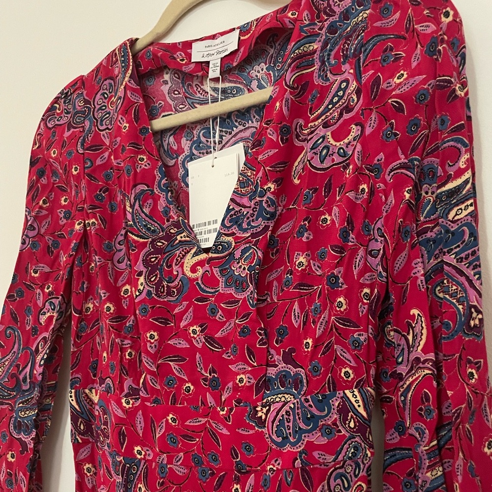 & Other Stories, Midi Length, Pink Paisley Dress, 2